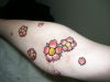 cherry blossom flower tattoo on hand